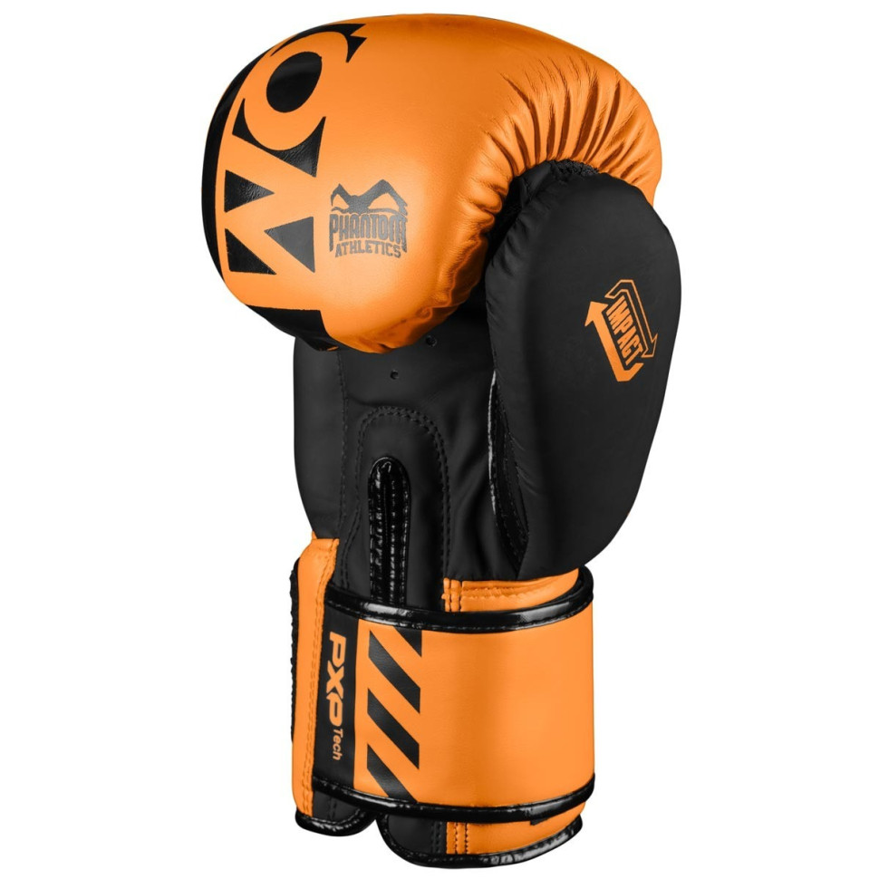 Боксерские перчатки APEX Neon Phantom PHBG2889-10 Orange 10 унций (капа в подарок)
