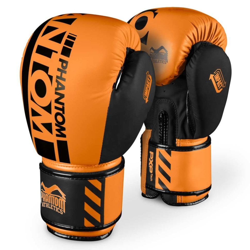 Боксерские перчатки APEX Neon Phantom PHBG2889-10 Orange 10 унций (капа в подарок)