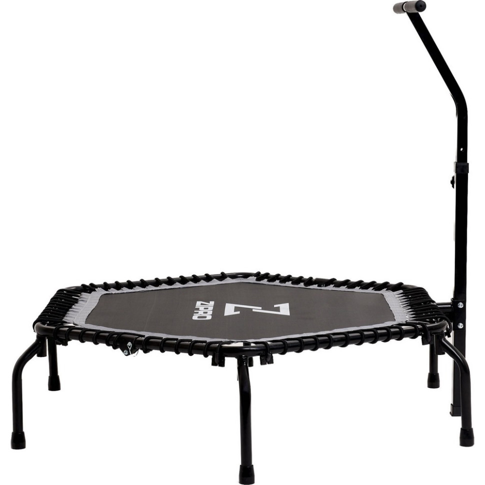 Батут для фитнеса с поручнем Zipro Fitness 5902659844095, 130 см, черный