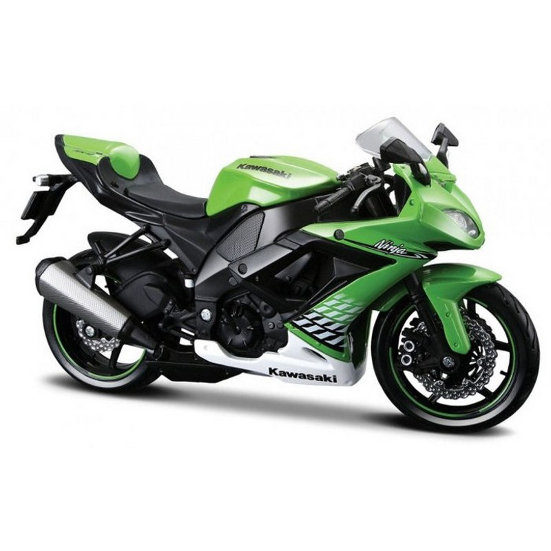 Модель мотоцикла Kawasaki Ninja ZX-10R MAISTO 31101-10011 масштаб 1:12