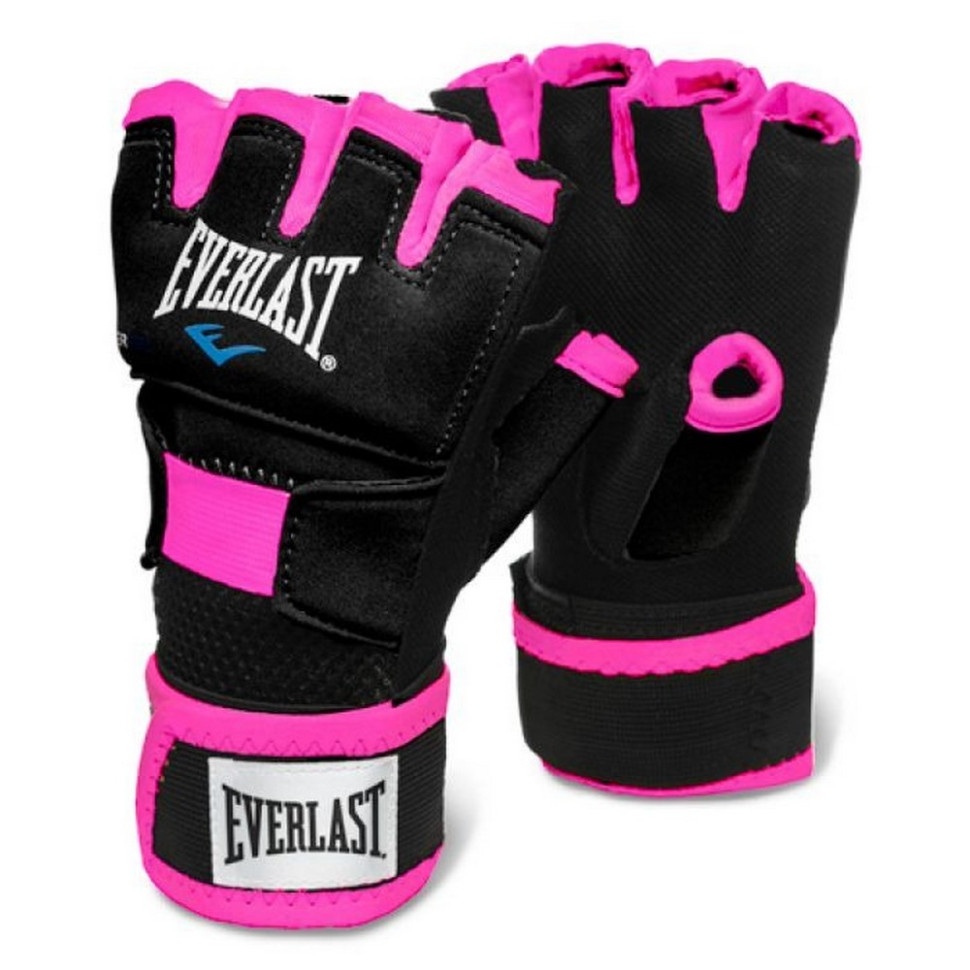 Бинты-перчатки EVERGEL HAND WRAPS Everlast 723791-70-84 черно-розовый, M/L