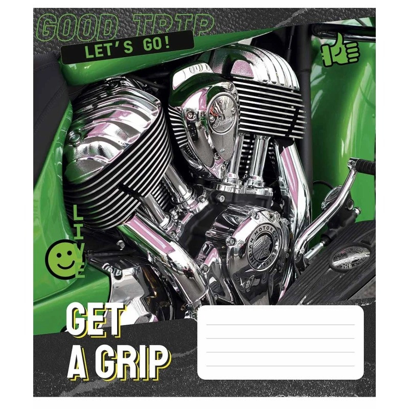 Тетрадь общая «Get a grip» Школярик 048-3304L-5 в линию, 48 листов