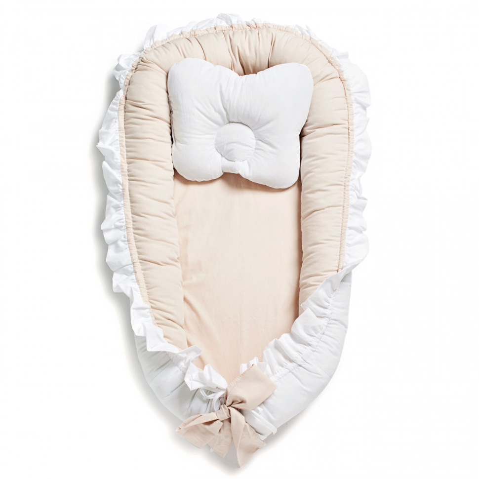 Кокон-позиціонер Dolce Twins 9020-TD-02, beige, бежевий