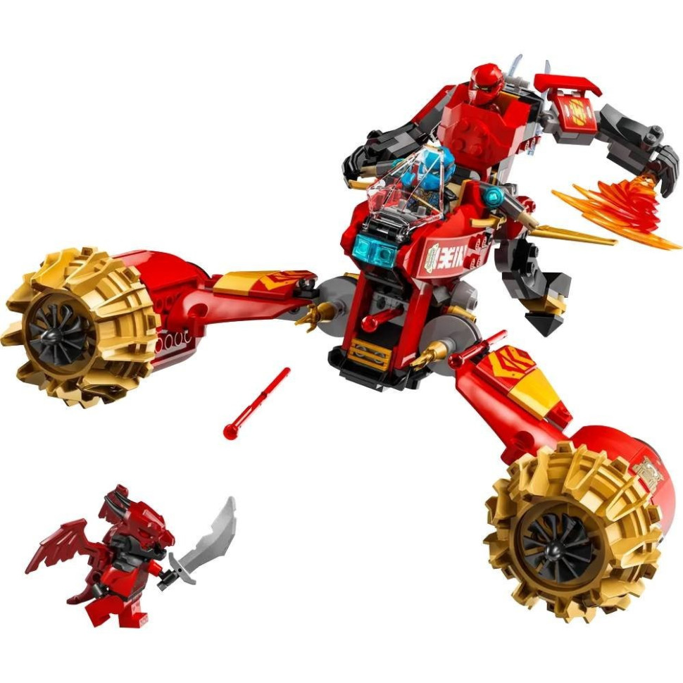 Конструктор Штормовий робот-вершник Кая LEGO 71830, 333 деталі