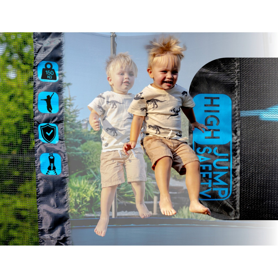 Батут с внутренней сеткой Thunder INSIDE-ULTRA-14FT-BLUE Black/Blue 435 см 