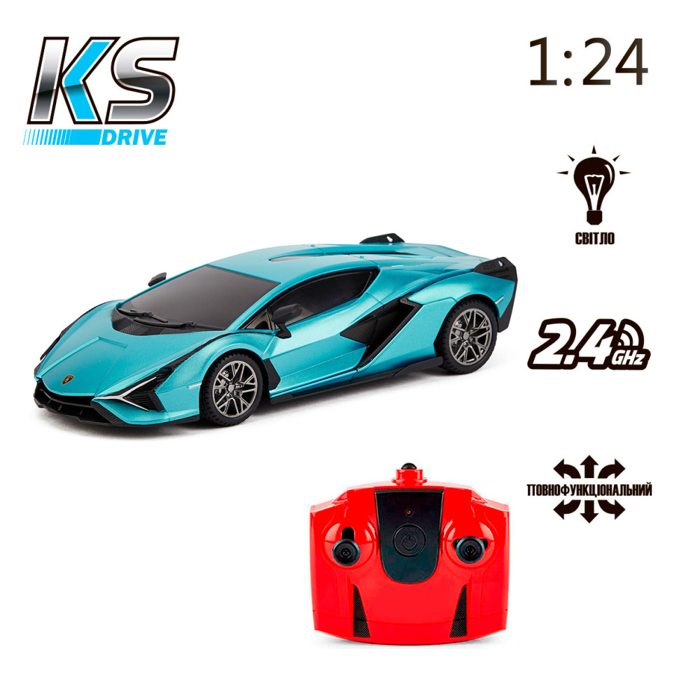 Автомобіль на радіокеруванні LAMBORGHINI SIAN KS DRIVE 124GLSB масштаб 1:24, 2.4Ghz