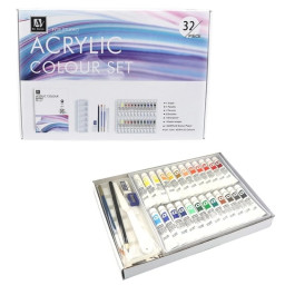 Набор творчества "Art Nation" Bambi A32, 24 цвета по 12 мл, палитра