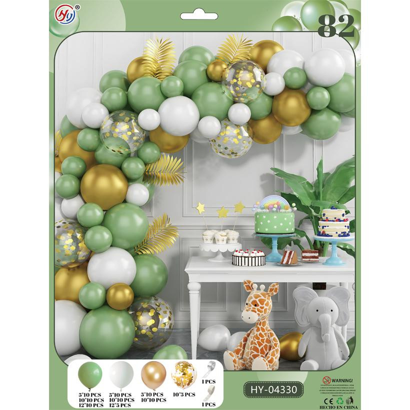 Набір повітряних куль для створення фотозони-арки Bambi HY-04330, 82 штуки