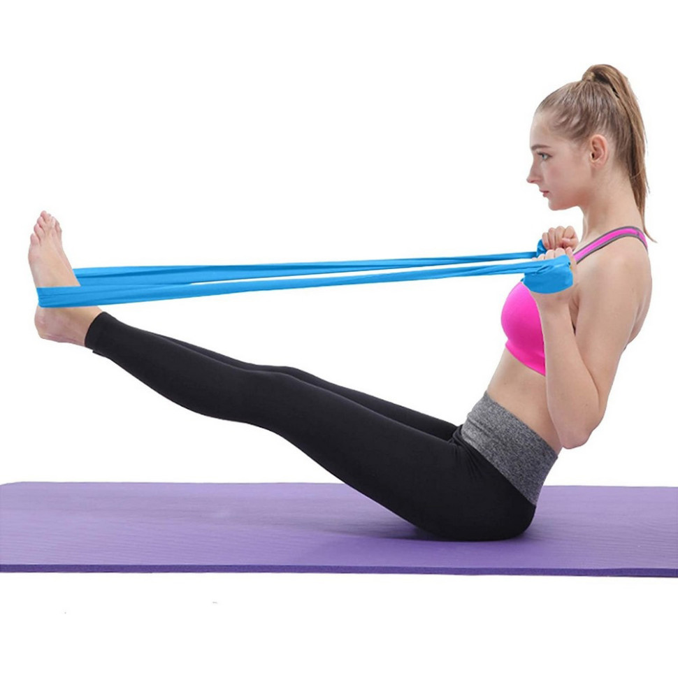 Лента-эспандер для фитнеса и реабилитации Fitness band U-POWEX UP_1007_Blue (6.8 кг) Blue