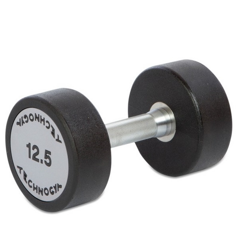 Гантель профессиональная цельная TG Technogym 128651FS 12,5 кг