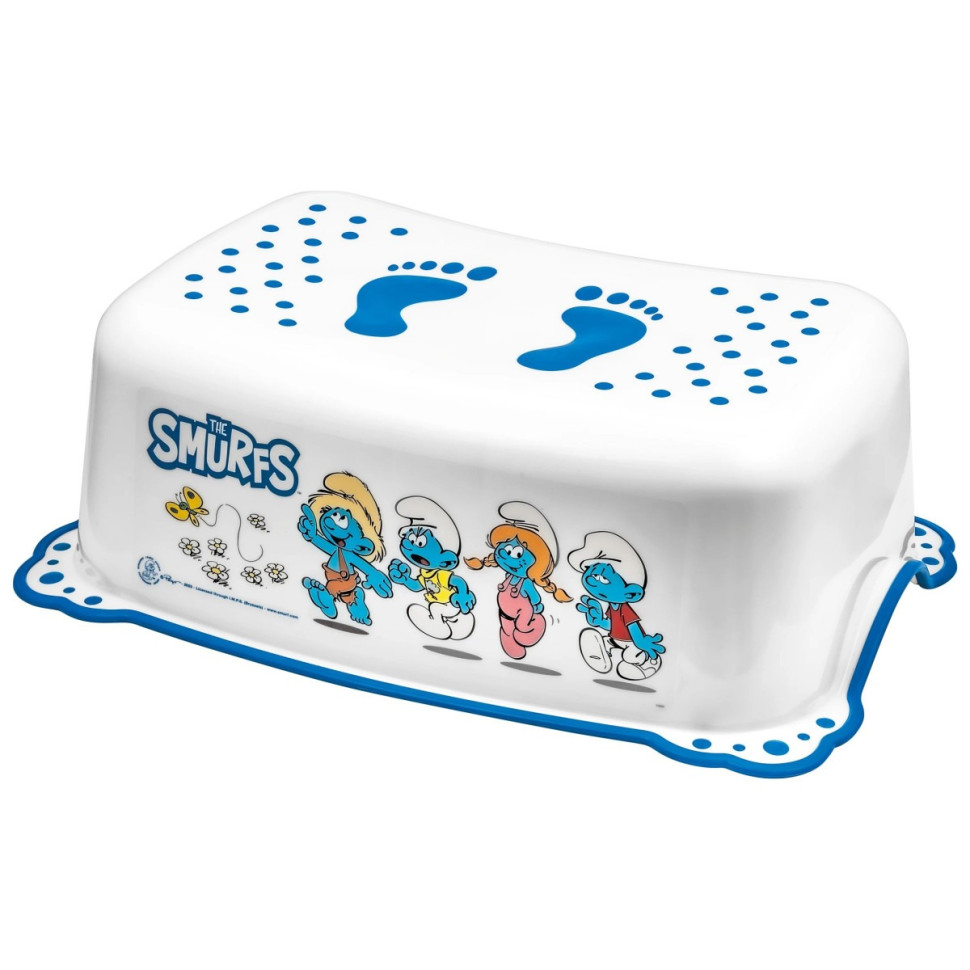Детская подставка-ступенька Smurfs Maltex 1417_37 бело-голубой