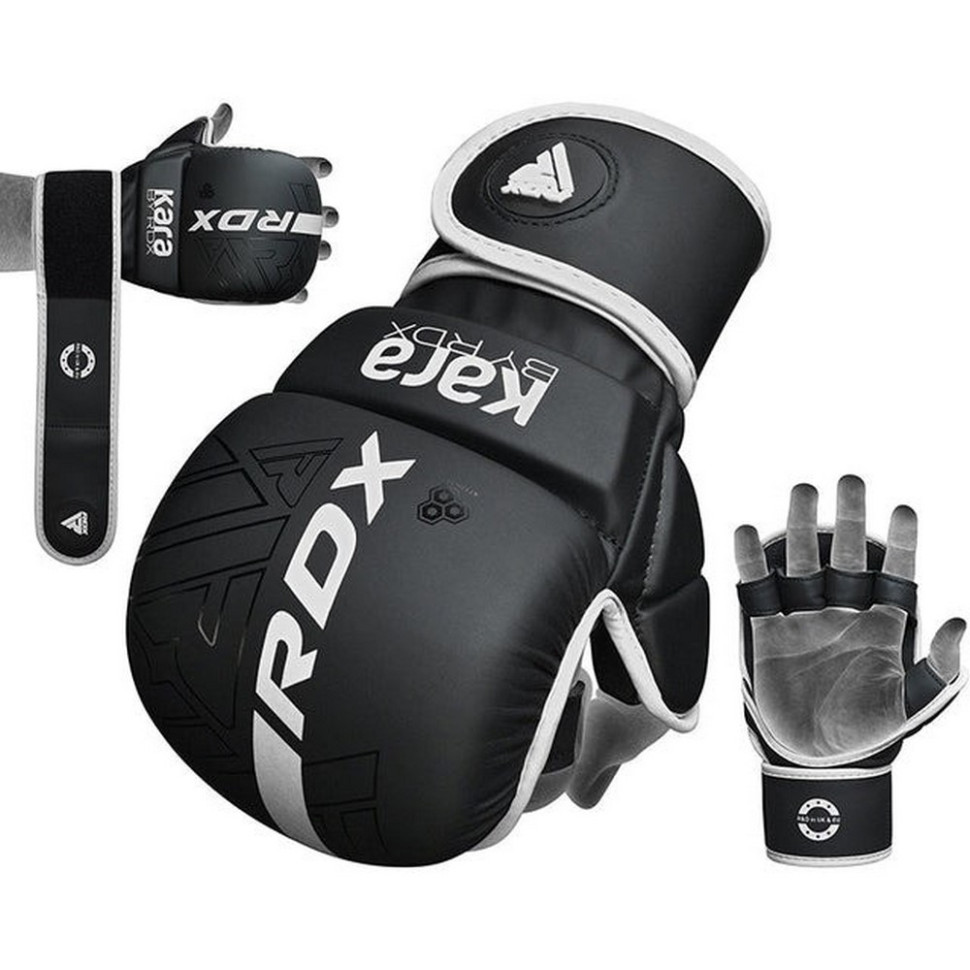 Перчатки для ММА F6 KARA Matte RDX Inc Limited GSR-F6MW-L/XL+ White, L/XL (капа в комплекте)