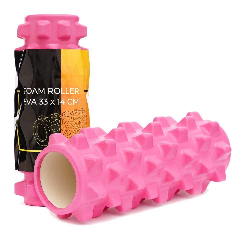 Массажный ролик (валик, роллер) Cornix XR-0323 Pink 33 x 14 см
