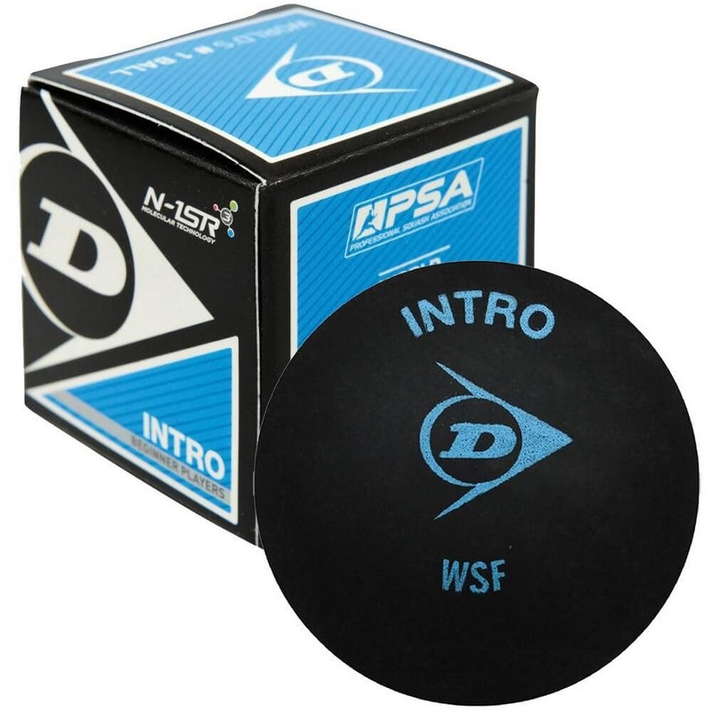 Мяч для сквоша Intro Dunlop 700105INTRO, черный, резиновый