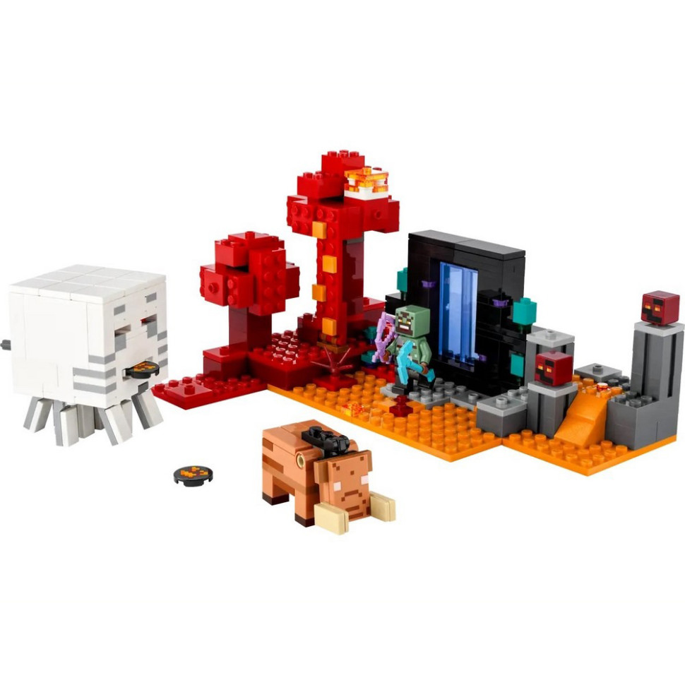 Конструктор Minecraft Засідка біля порталу в Нижній світ LEGO 21255, 352 деталі