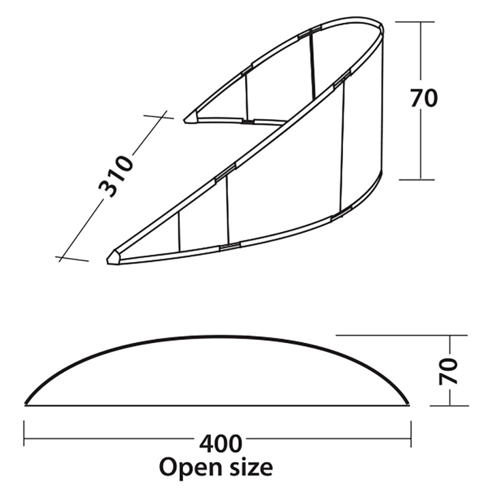 Тент пляжний Beach Windscreen Surf Easy Camp 928886 Ocean Blue (120301)