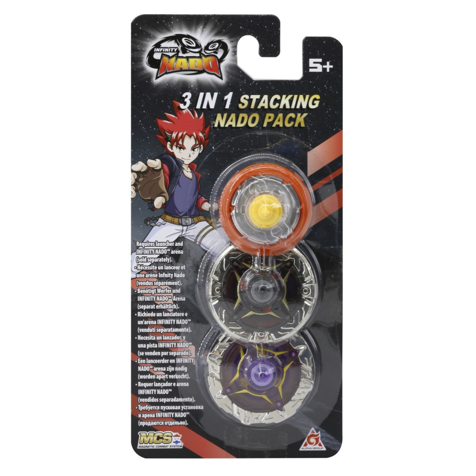 Набор Auldey Infinity Nado V Advanced Edition 3 в 1 Fiery Dragon Огненный Дракон, два кольца и основа EU634907H