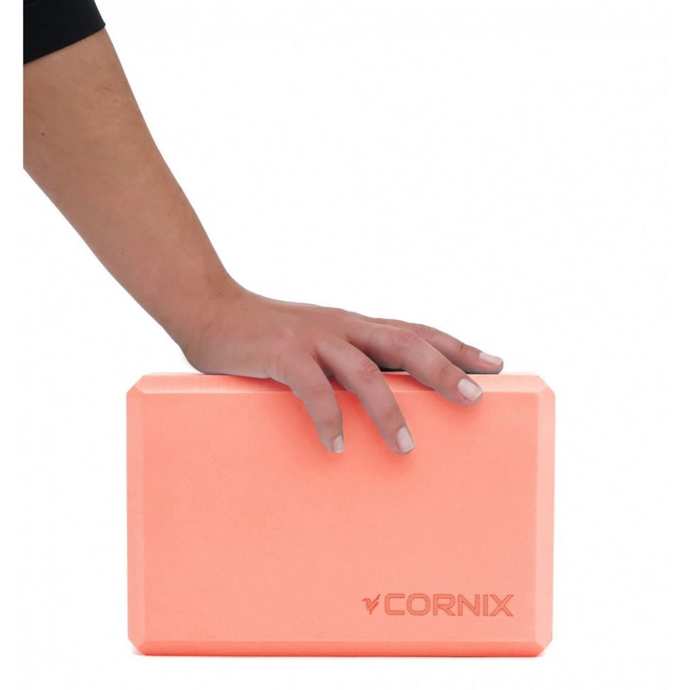 Блок для йоги Cornix XR-0104 Orange 22.8 x 15.2 x 7.6 см