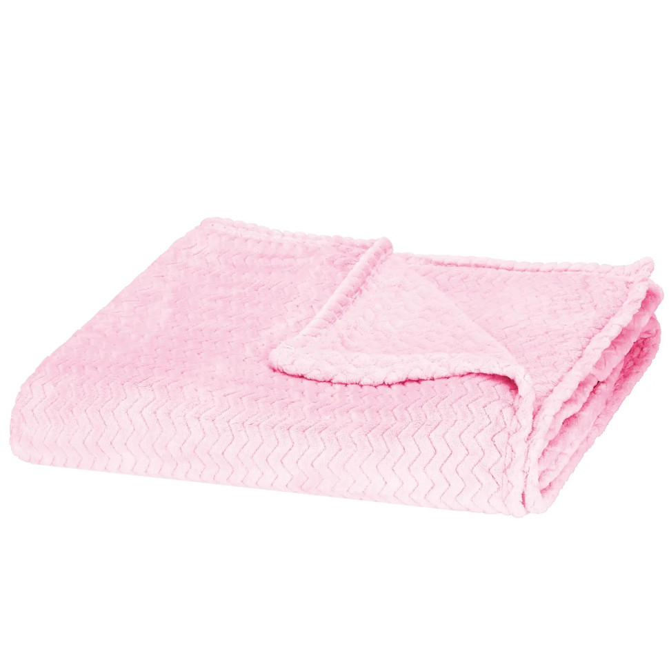 Плед-покрывало Extra Soft Springos HA7154 розовый 200x220 см