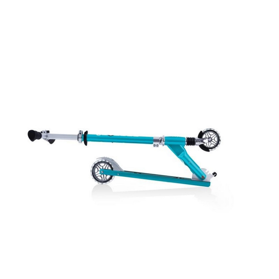 Самокат FLOW ELEMENT COMFORT LIGHTS GLOBBER 727-301 голубой, колеса с подсветкой
