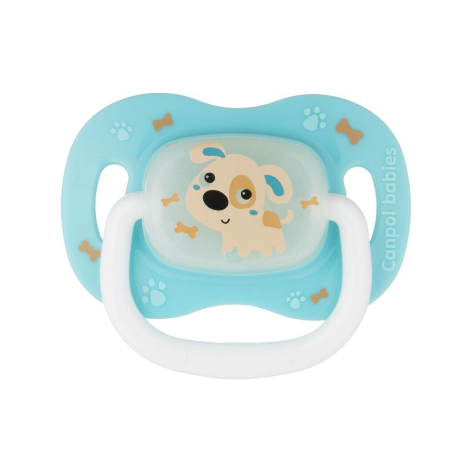 Дитяча силіконова пустушка Bunny & Company Canpol babies 23/270_blu