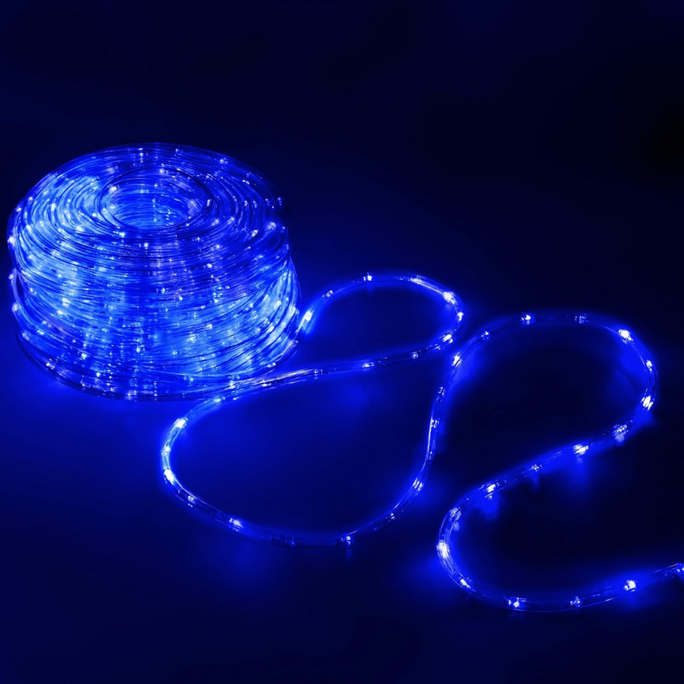 Гирлянда дюралайт уличная Rope Lights Springos CL1203, 10 м 240 LED, Blue