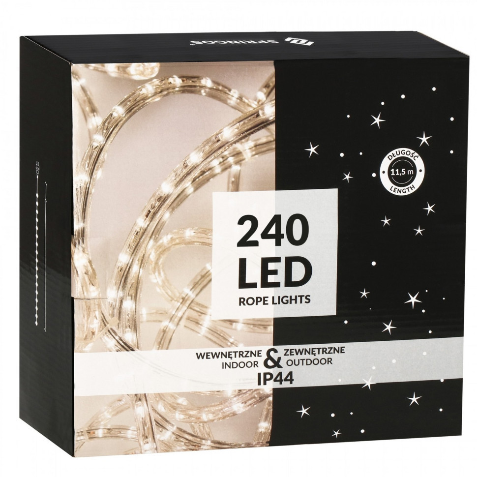Гирлянда дюралайт уличная Rope Lights Springos CL1203, 10 м 240 LED, Blue