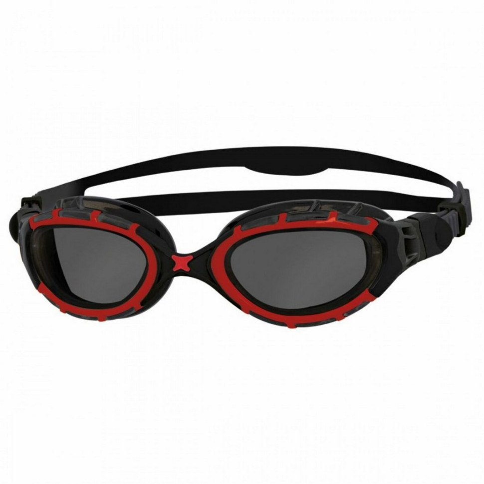 Окуляри для плавання Predator Flex Pol Zoggs 338847 червоно-чорні 
