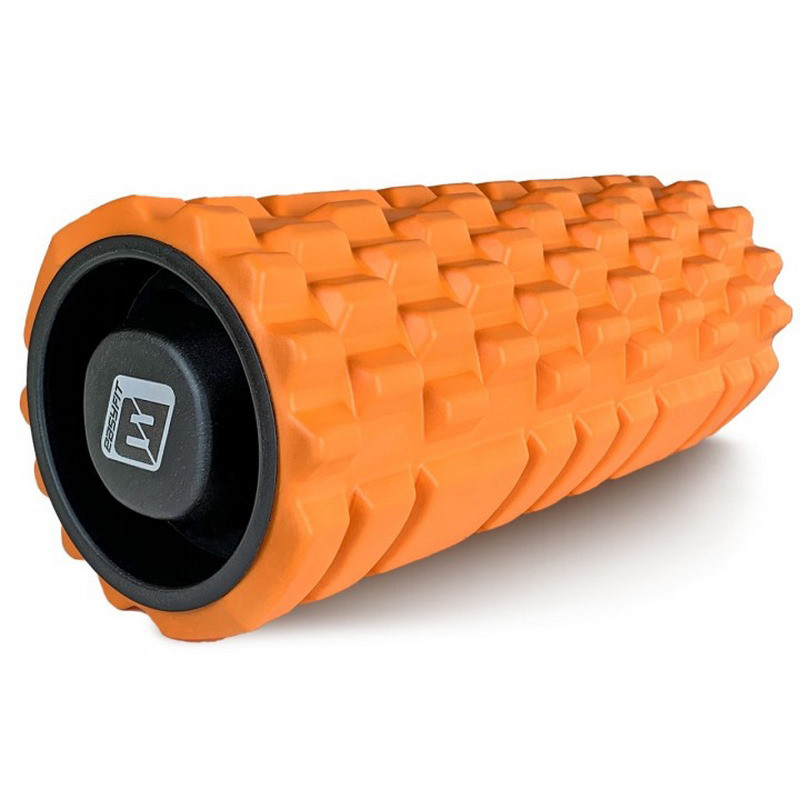 Масажний ролик Grid Roller 1.1 EasyFit EF-2020a-OR 33 см, міцний масажер, помаранчевий