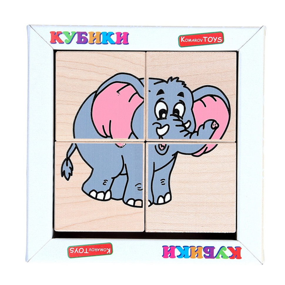 Детский деревянный кубик 