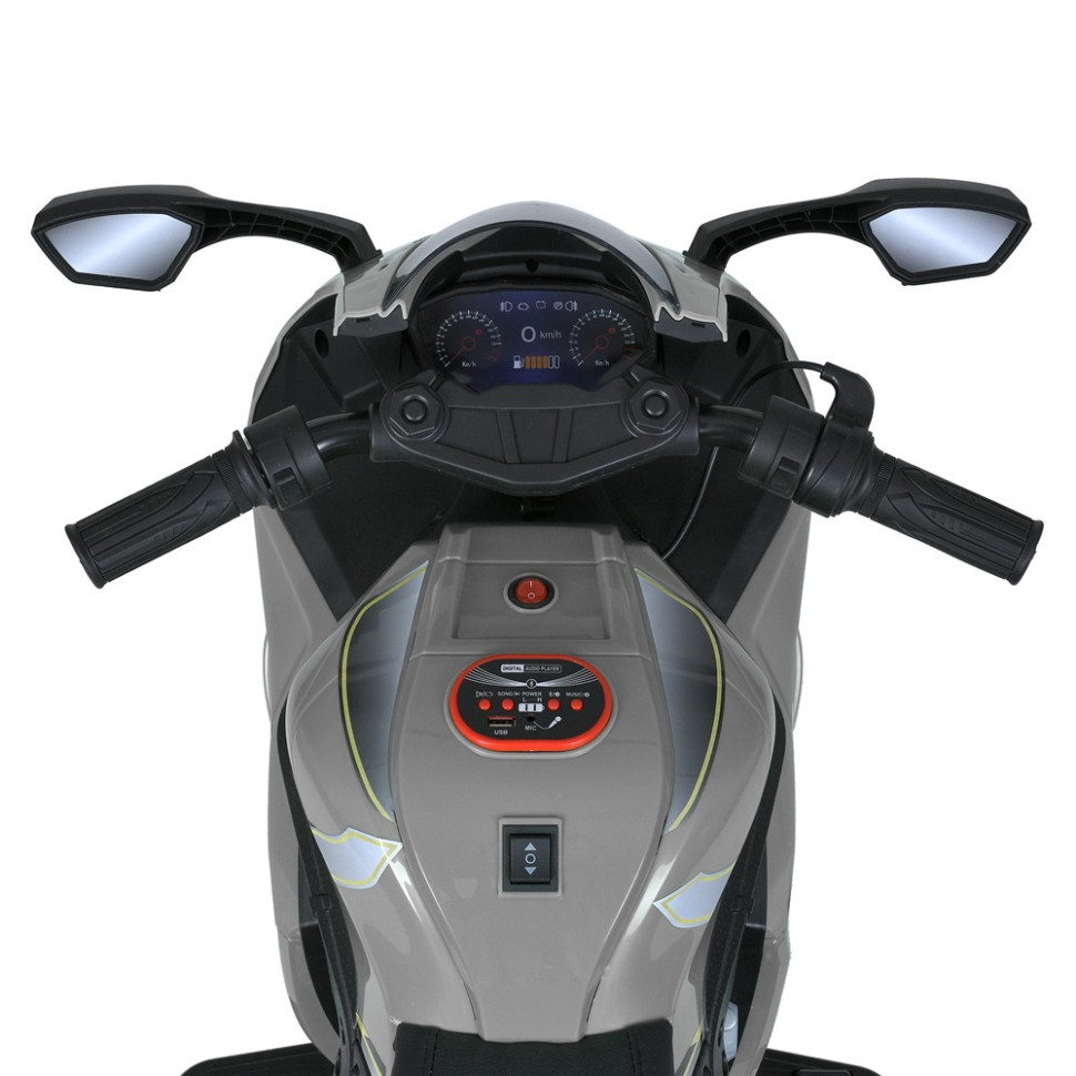 Детский мотоцикл Bambi Racer M 5806EL-11, 3 колеса, музыка и свет, серый