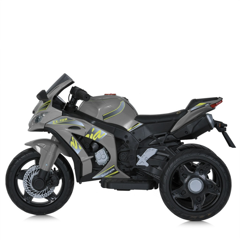 Детский мотоцикл Bambi Racer M 5806EL-11, 3 колеса, музыка и свет, серый