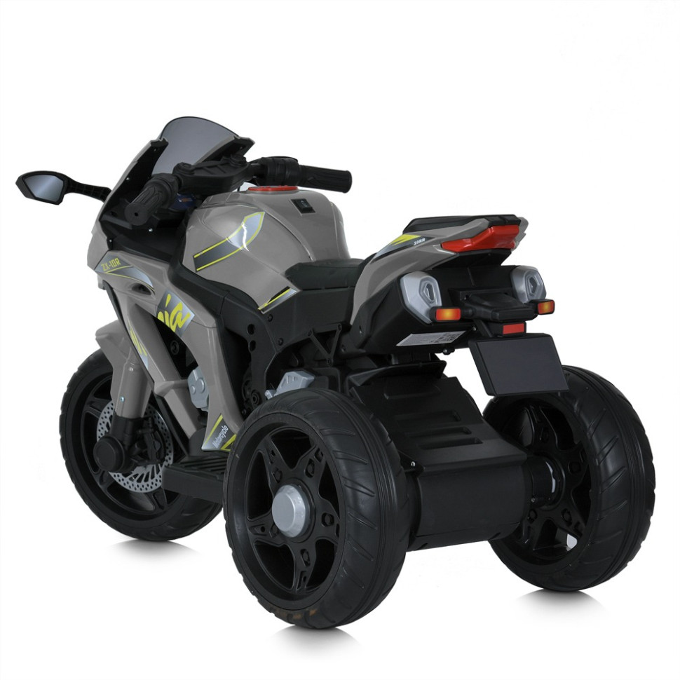 Детский мотоцикл Bambi Racer M 5806EL-11, 3 колеса, музыка и свет, серый