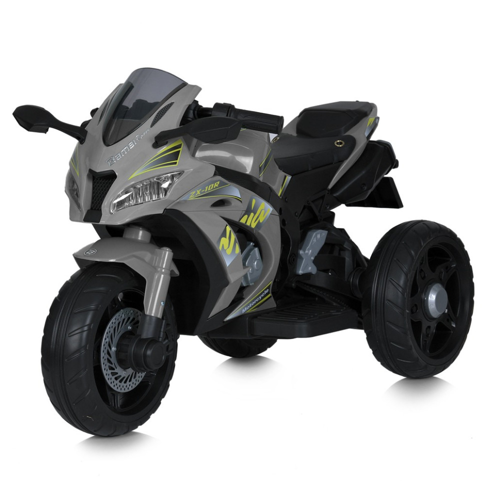 Детский мотоцикл Bambi Racer M 5806EL-11, 3 колеса, музыка и свет, серый