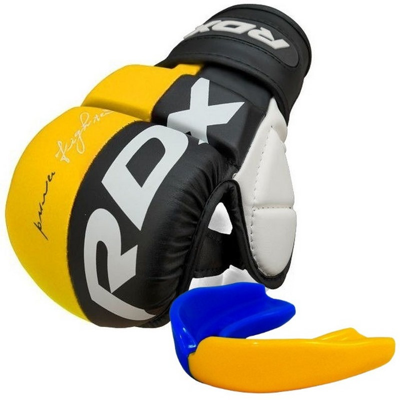 Рукавиці для ММА T6 Plus Rex RDX Inc Limited GGR-T6Y-M+ Yellow, M (капа в комплекті)