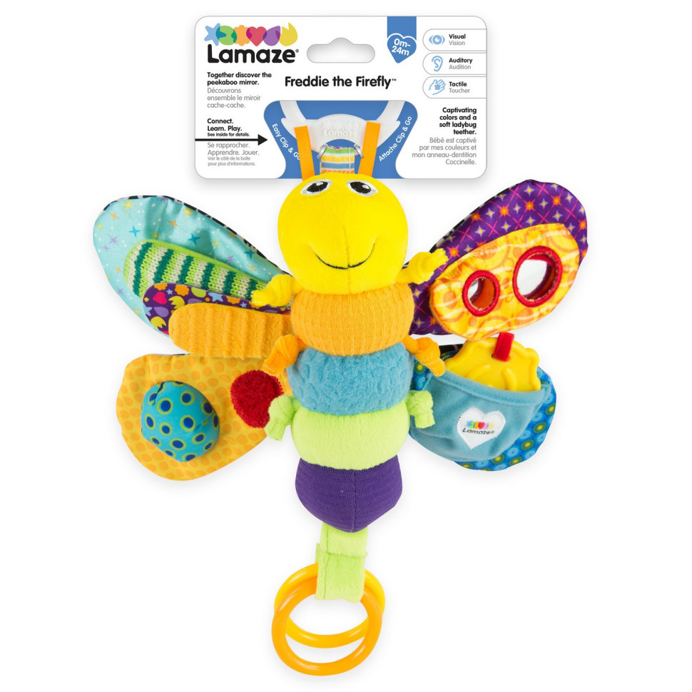 М'яка іграшка-підвіска Метелик Lamaze L27024 із прорізувачем і пискавкою