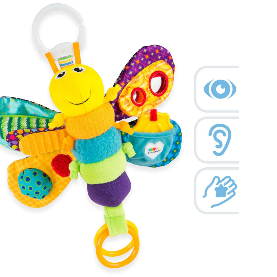 М'яка іграшка-підвіска Метелик Lamaze L27024 із прорізувачем і пискавкою