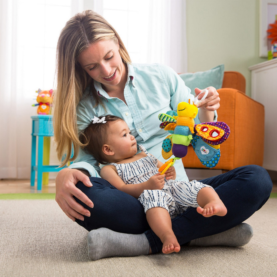 М'яка іграшка-підвіска Метелик Lamaze L27024 із прорізувачем і пискавкою