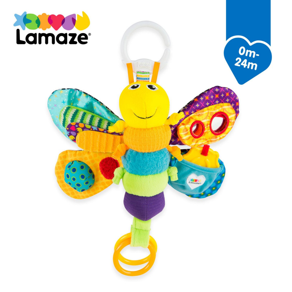 М'яка іграшка-підвіска Метелик Lamaze L27024 із прорізувачем і пискавкою