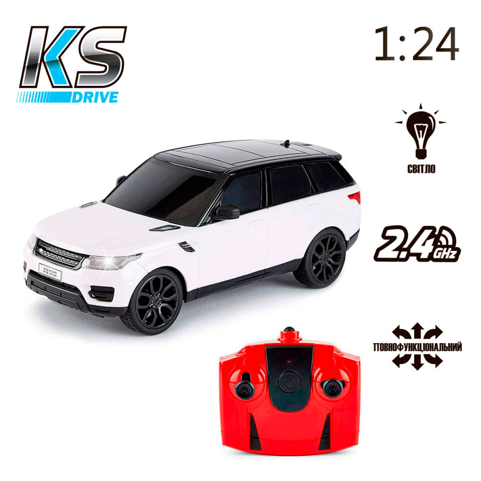 Автомобиль на радиоуправлении LAND ROVER RANGE ROVER SPORT KS DRIVE 124GRRW масштаб 1:24, 2.4Ghz