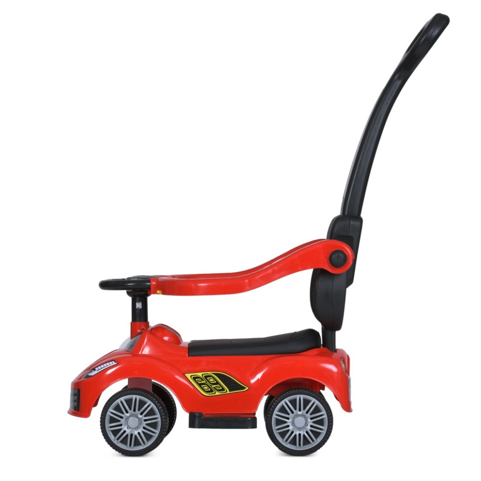 Дитяча каталка-толокар Bambi Racer M 5728L-3 червоний, з батьківською ручкою