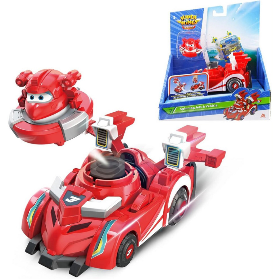 Игровой набор Spinning Vehicle Джетт (Jett) Super Wings EU770310 с волчком