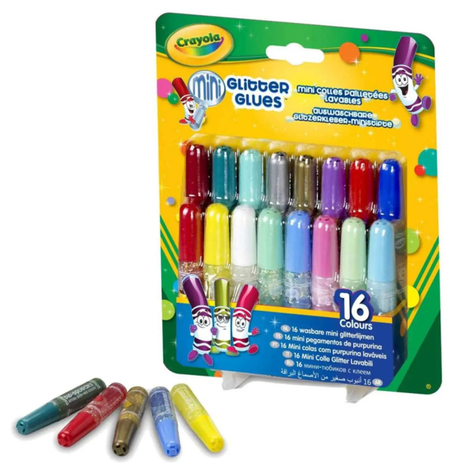 Декоративный липкий клей (washable) Crayola 69-4200 с блестками