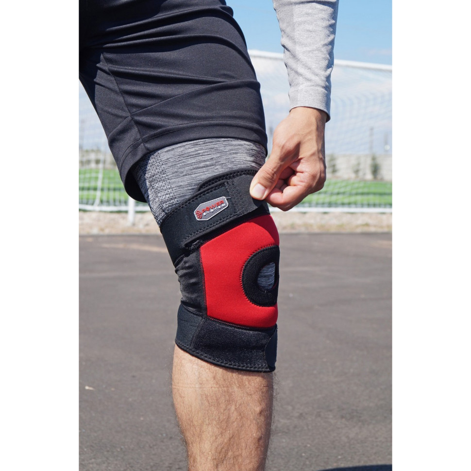 Наколенник Neo Knee Support Power System PS-6012_L_Black-Red, 1 шт., L