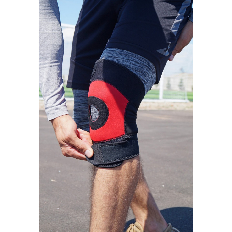 Наколенник Neo Knee Support Power System PS-6012_L_Black-Red, 1 шт., L