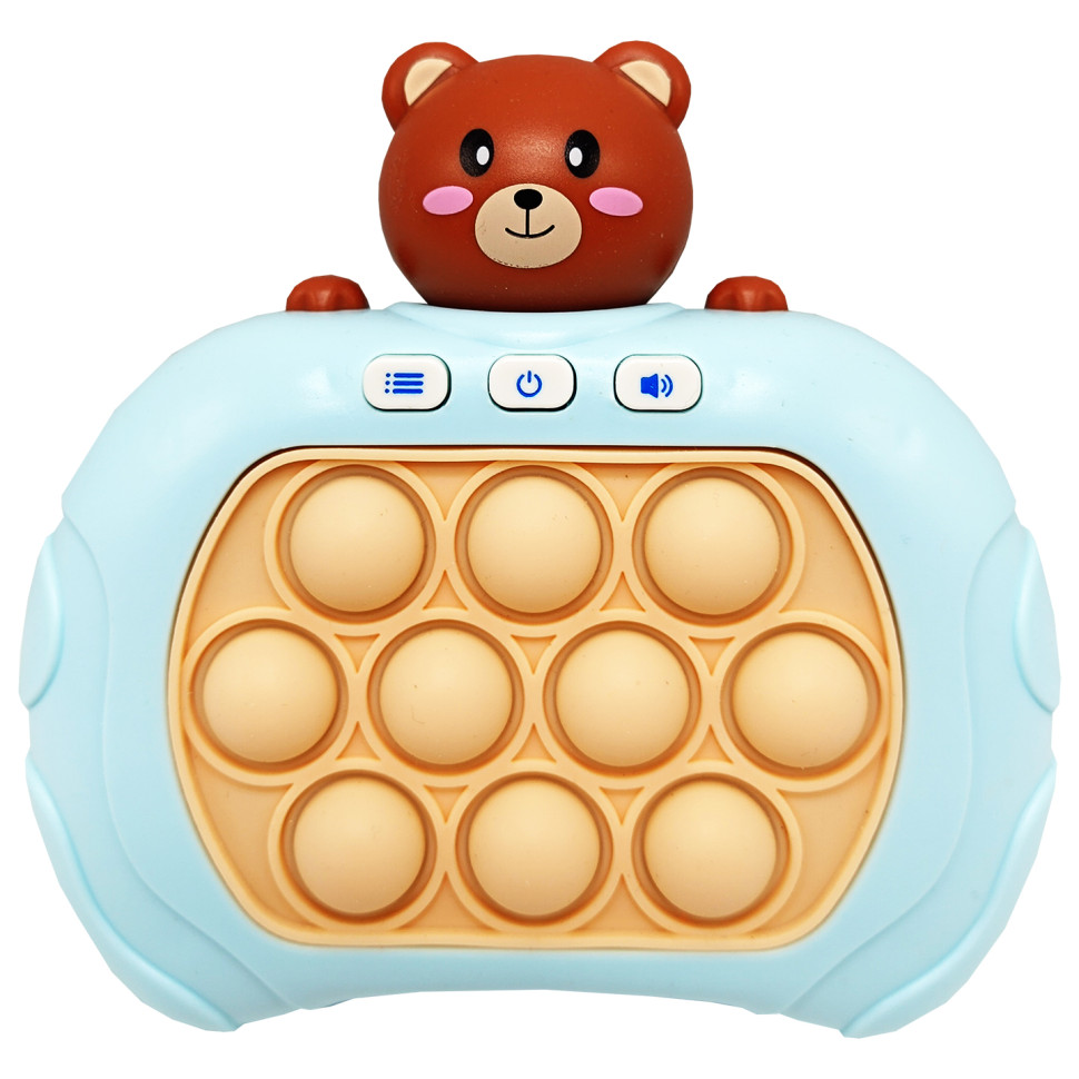 Електронна приставка Pop It консоль Quick Push Puzzle Game Fast Bambi 01-06-02(Blue) антистрес
