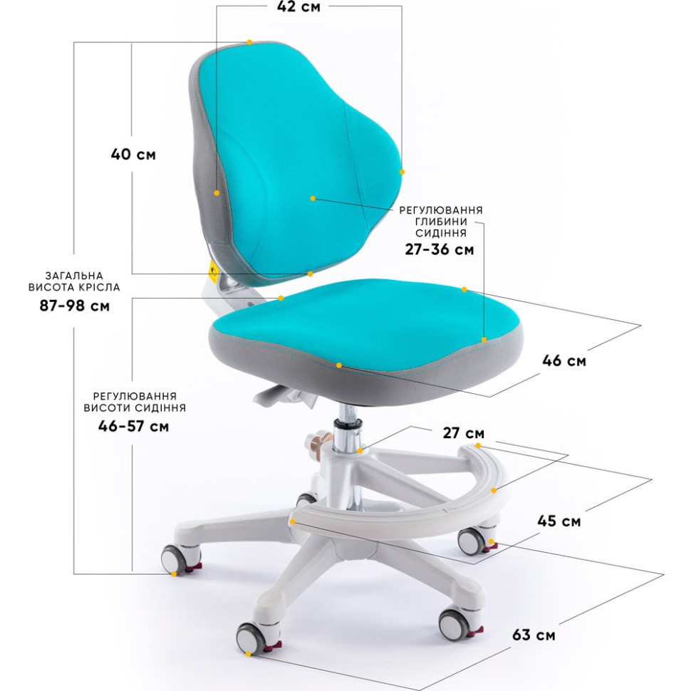 Детское кресло Mio Classic ErgoKids Y-405 KBL, Blue