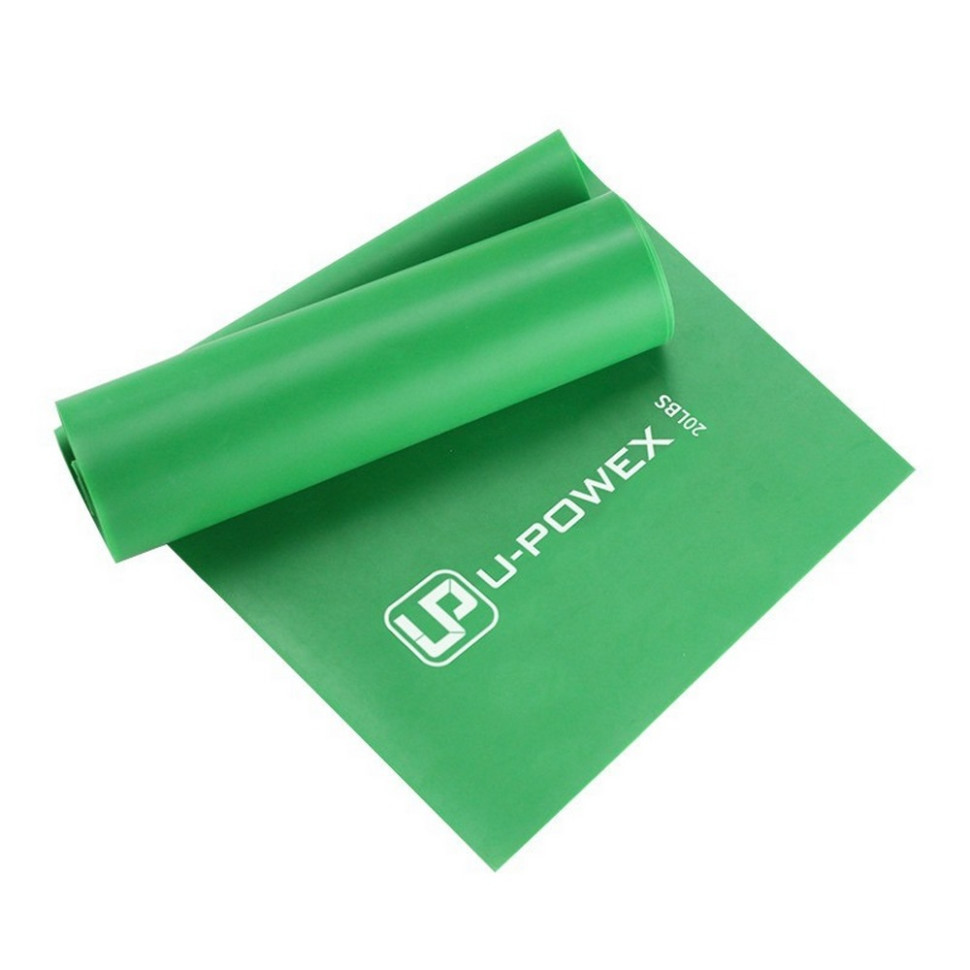Лента-эспандер для фитнеса и реабилитации Fitness band U-POWEX UP_1007_Green (9.1 кг) Green