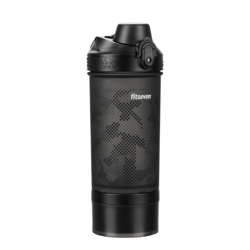 Спортивный шейкер Fitseven Infinity UZSPACE 1110(Black) 550 мл, черный