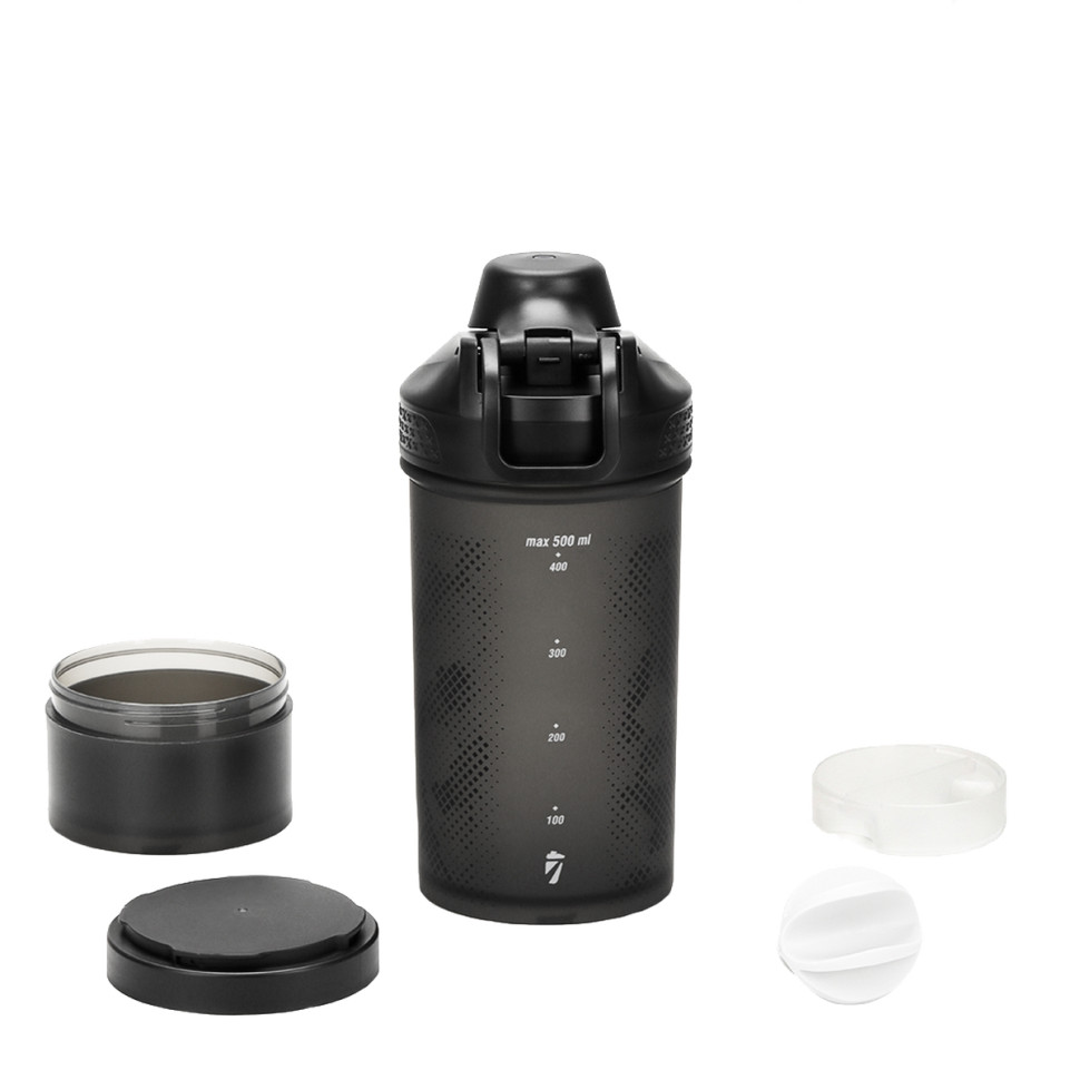 Спортивный шейкер Fitseven Infinity UZSPACE 1110(Black) 550 мл, черный